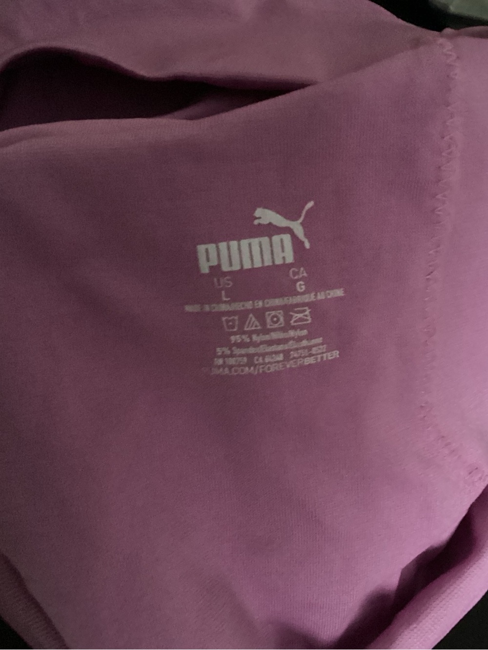 Puma Pink Ruched Racerback Workout Tank - Picture 5 of 5